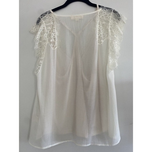 New Lovestitch Ivory Kaylee Lace and Satin Blouse‎ With Cami Small Romantic Boho - Picture 5 of 6